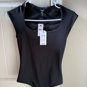 Express Black Body Contour Bodysuit